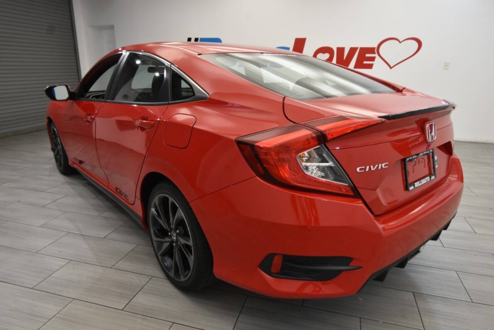 2020 Honda Civic Sport 4dr Sedan CVT, Red, Mileage: 62,875 - photo 2