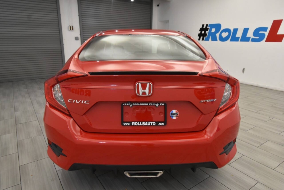 2020 Honda Civic Sport 4dr Sedan CVT, Red, Mileage: 62,875 - photo 3