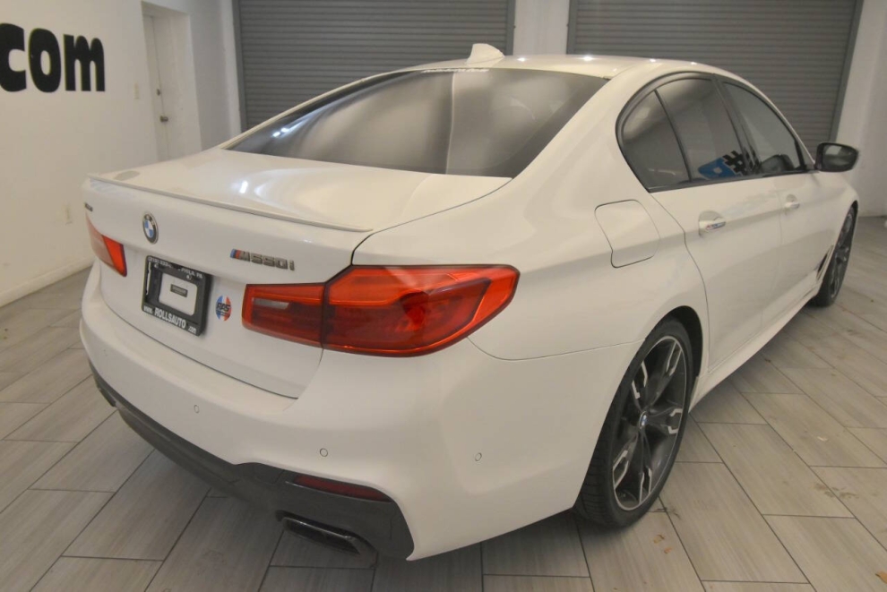 2018 BMW 5 Series M550i xDrive AWD 4dr Sedan, White, Mileage: 43,903 - photo 4