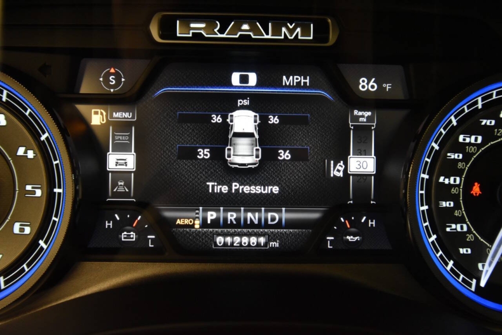 2019 RAM 1500 Limited 4x4 4dr Crew Cab 5.6 ft. SB Pickup, Gray, Mileage: 12,871 - photo 28