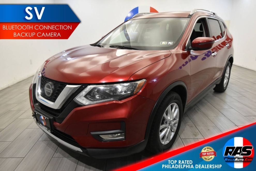 2018 Nissan Rogue SV, Red, Mileage: 64,579 