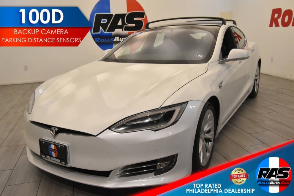 2019 Tesla Model S 100D, White, Mileage: 61,581 
