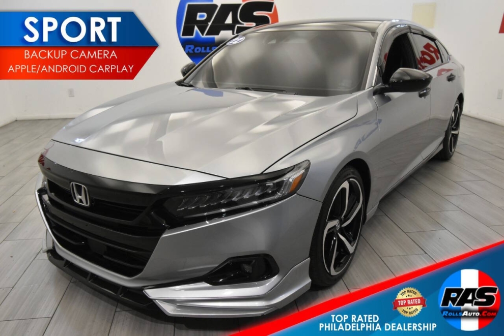 2022 Honda Accord Sport 4dr Sedan (1.5T I4 CVT), Silver, Mileage: 24,123 