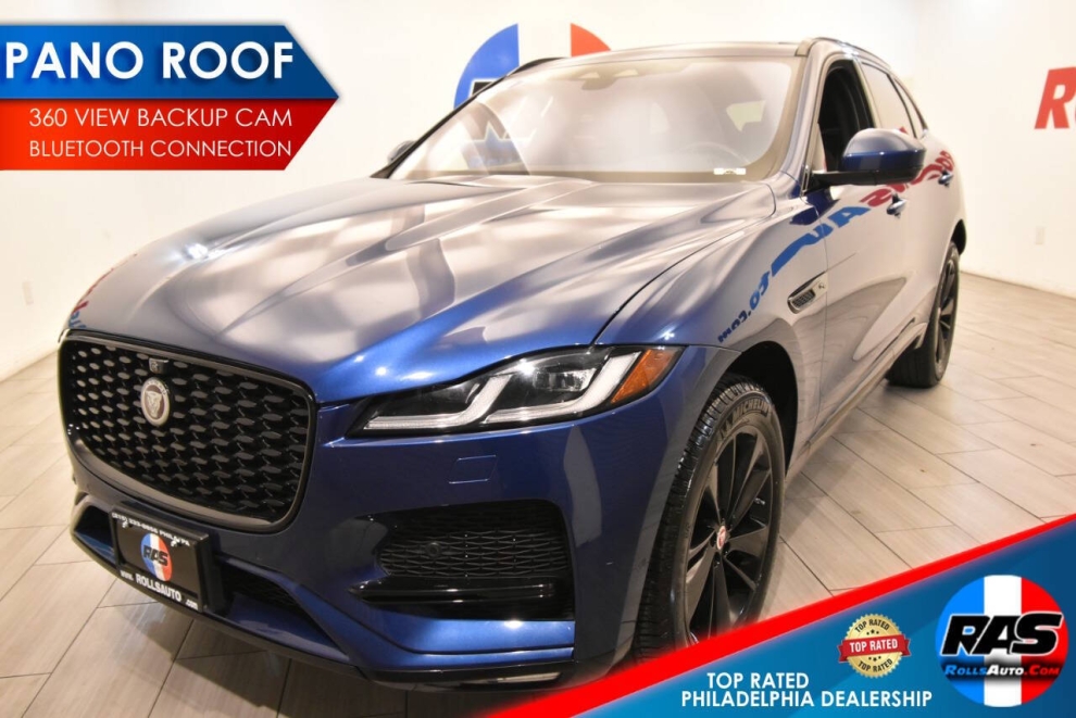 2021 Jaguar F-PACE P250 S AWD 4dr SUV, Blue, Mileage: 64,229 
