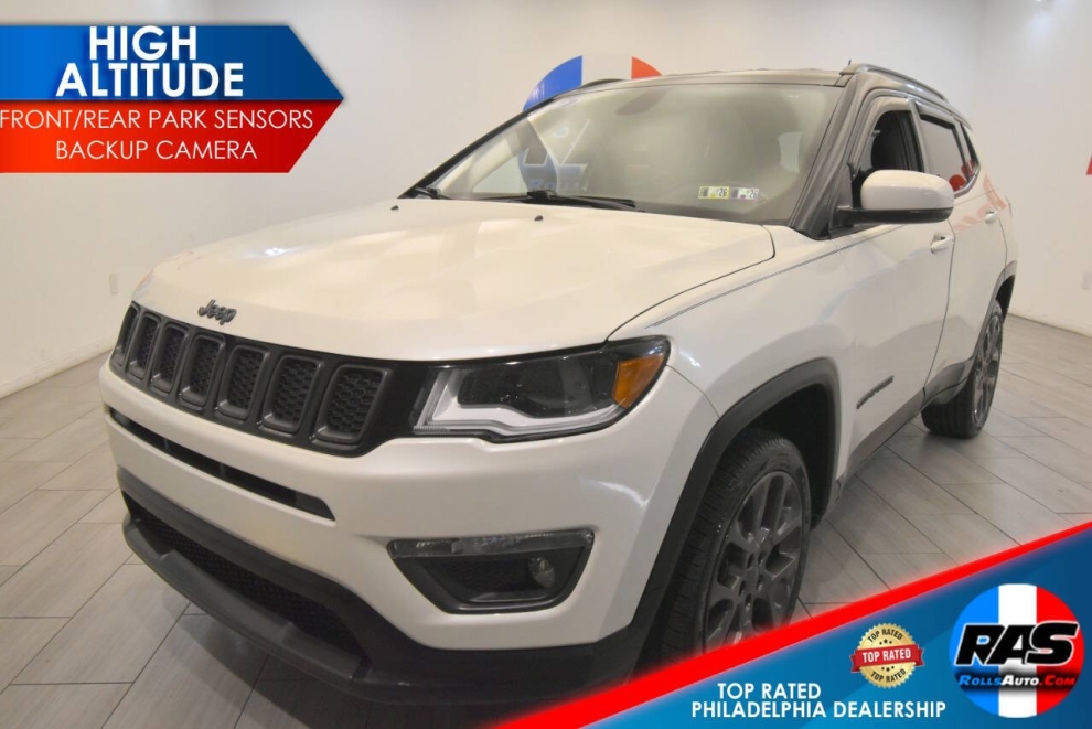 2020 Jeep Compass High Altitude, White, Mileage: 45,230 