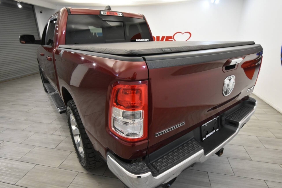 2019 RAM 1500 Big Horn 4x4 4dr Crew Cab 5.6 ft. SB Pickup, Red, Mileage: 92,830 - photo 2