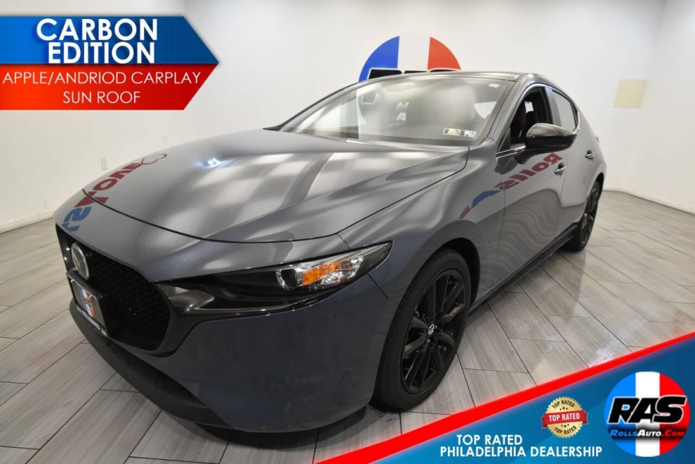 2025 Mazda Mazda3 Hatchback 2.5 S Carbon Edition AWD 4dr Hatchback, Gray, Mileage: 3,559 