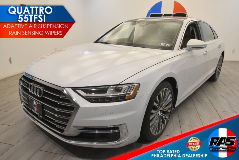 2019 Audi A8 L quattro 55 TFSI AWD 4dr Sedan, White, Mileage: 98,200 