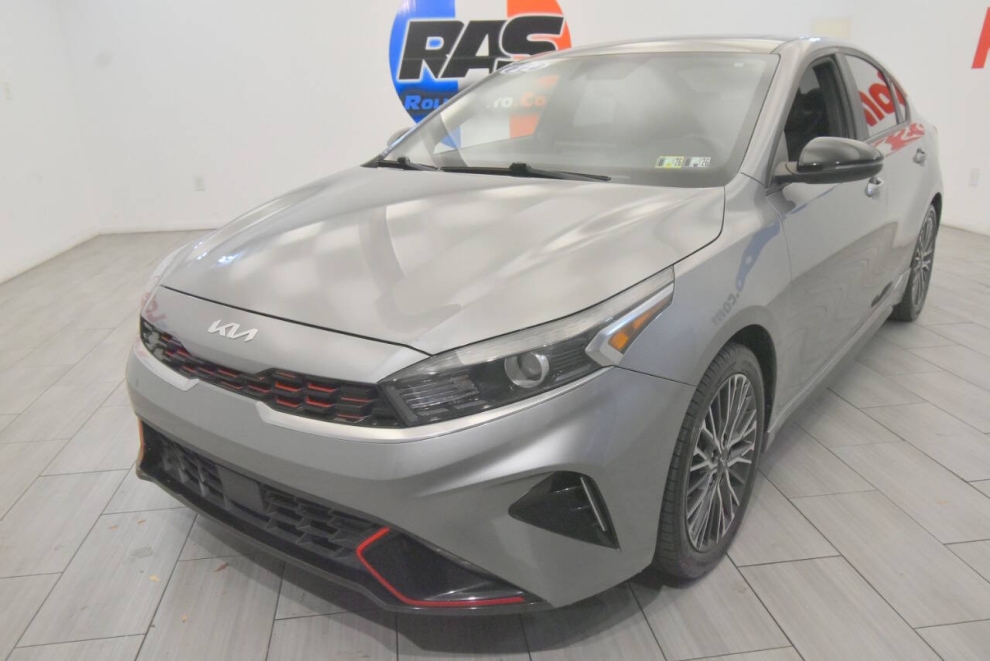 2022 Kia Forte GT Line 4dr Sedan, Gray, Mileage: 70,377 
