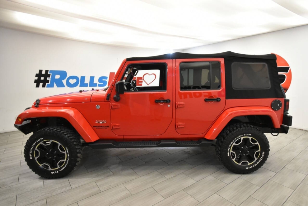 2017 Jeep Wrangler Unlimited Sahara 4x4 4dr SUV, Red, Mileage: 96,454 - photo 1