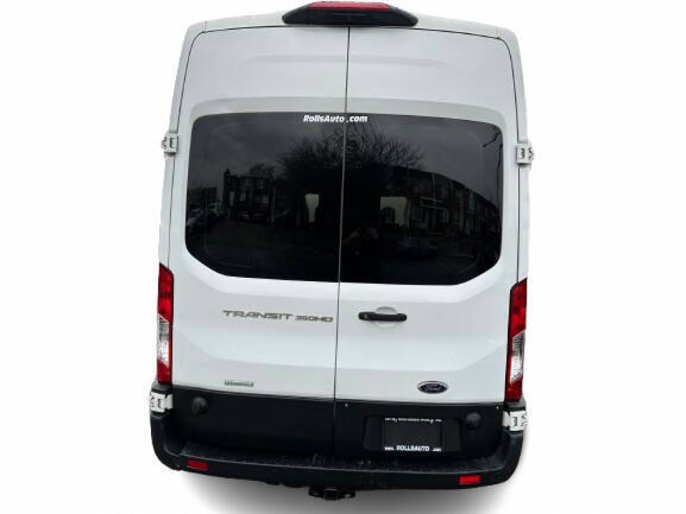 2020 Ford Transit 350 HD 3dr LWB High Roof DRW Extended Cargo Van w/9950 Lb. GVWR, White, Mileage: 77,906 - photo 3