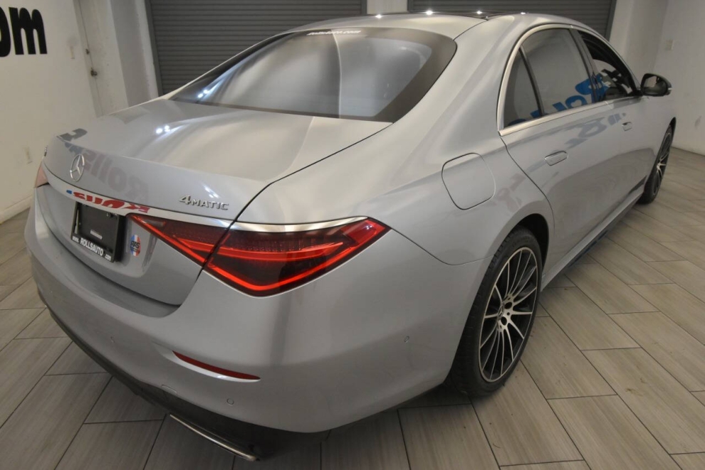 2022 Mercedes-Benz S-Class S 500 4MATIC AWD 4dr Sedan, Silver, Mileage: 40,476 - photo 4
