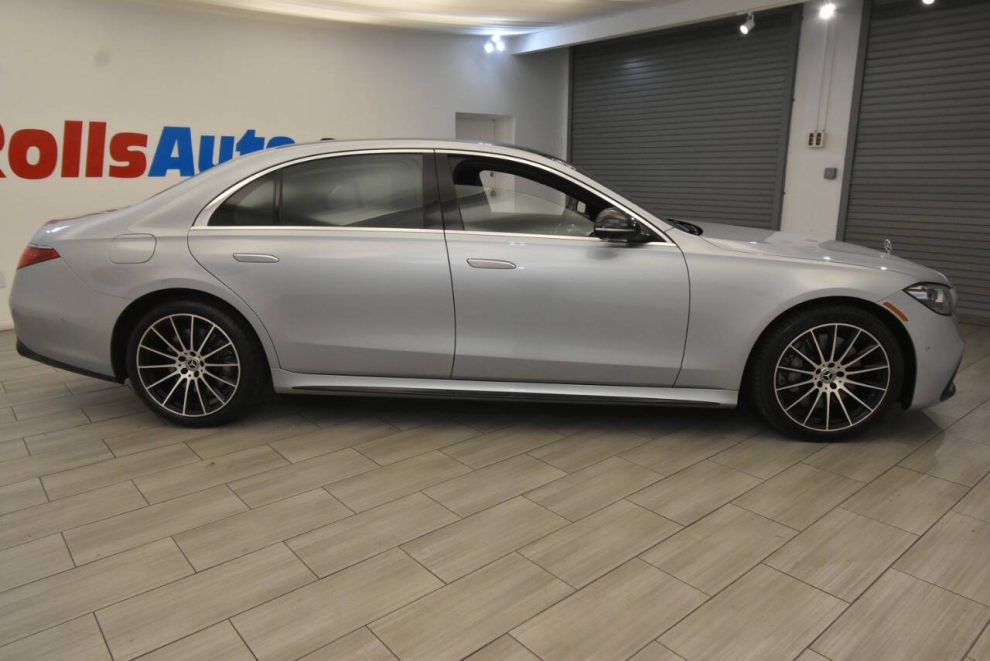 2022 Mercedes-Benz S-Class S 500 4MATIC AWD 4dr Sedan, Silver, Mileage: 40,476 - photo 5