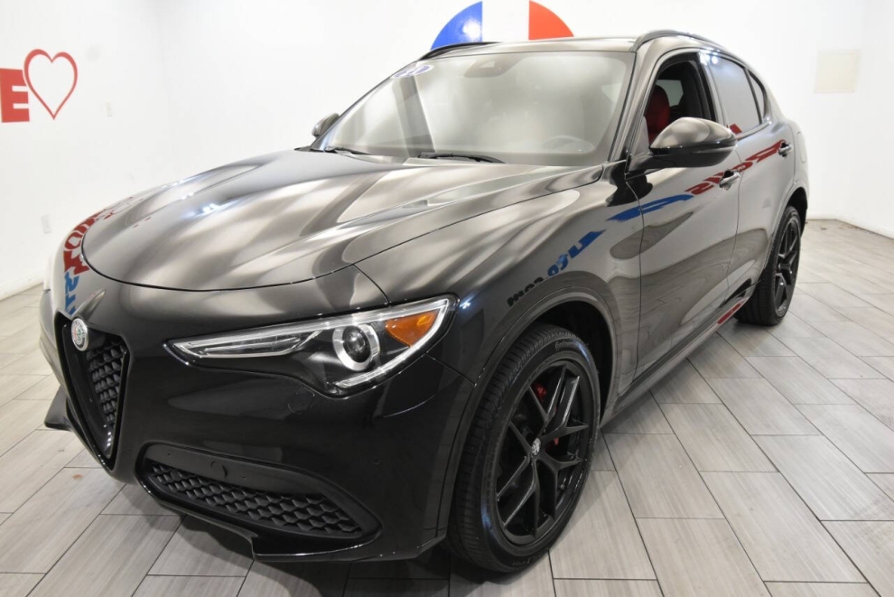 2021 Alfa Romeo Stelvio Ti AWD 4dr Crossover, Black, Mileage: 66,574 