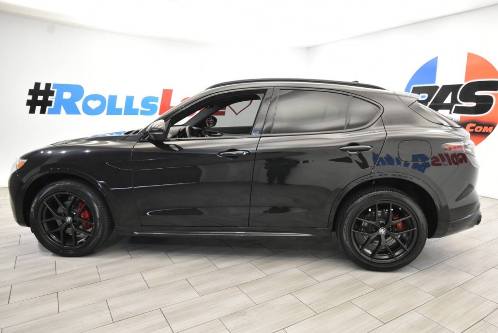 2021 Alfa Romeo Stelvio Ti AWD 4dr Crossover, Black, Mileage: 66,574 - photo 1