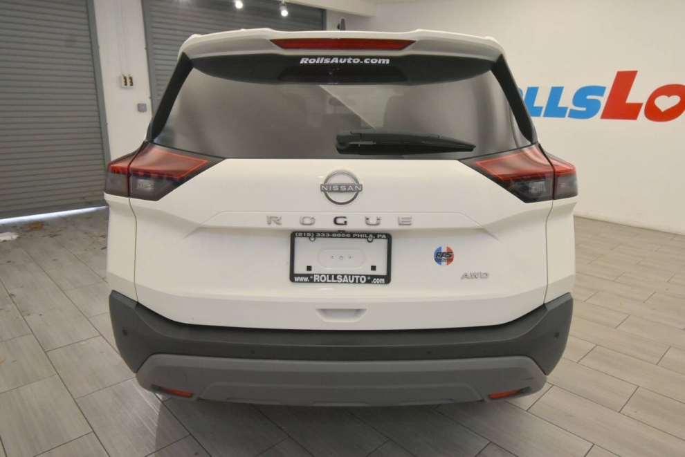 2023 Nissan Rogue S AWD 4dr Crossover, White, Mileage: 35,351 - photo 3
