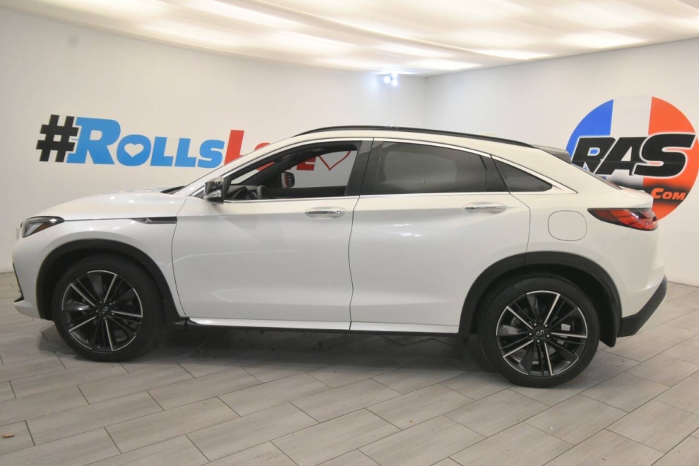 2023 Infiniti QX55 Luxe AWD 4dr Crossover, White, Mileage: 28,289 - photo 1