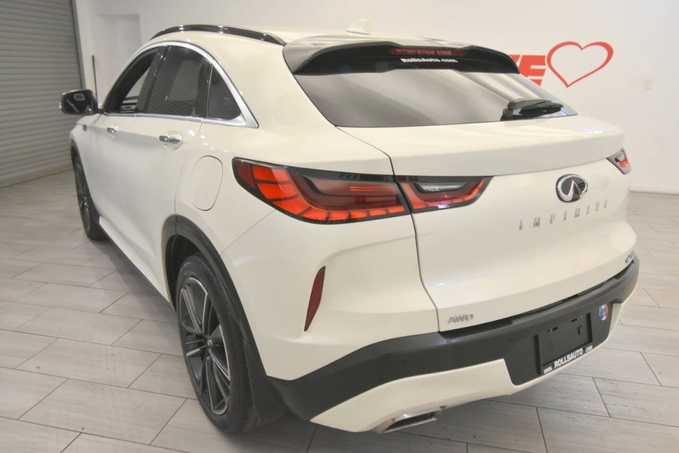 2023 Infiniti QX55 Luxe AWD 4dr Crossover, White, Mileage: 28,289 - photo 2