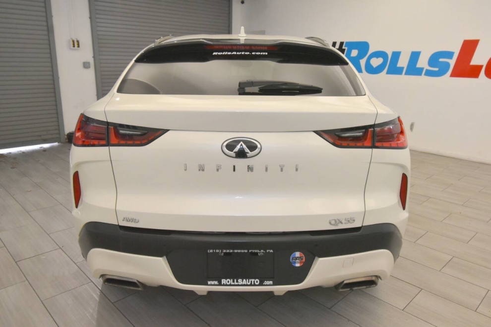 2023 Infiniti QX55 Luxe AWD 4dr Crossover, White, Mileage: 28,289 - photo 3