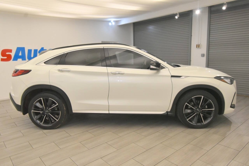 2023 Infiniti QX55 Luxe AWD 4dr Crossover, White, Mileage: 28,289 - photo 5