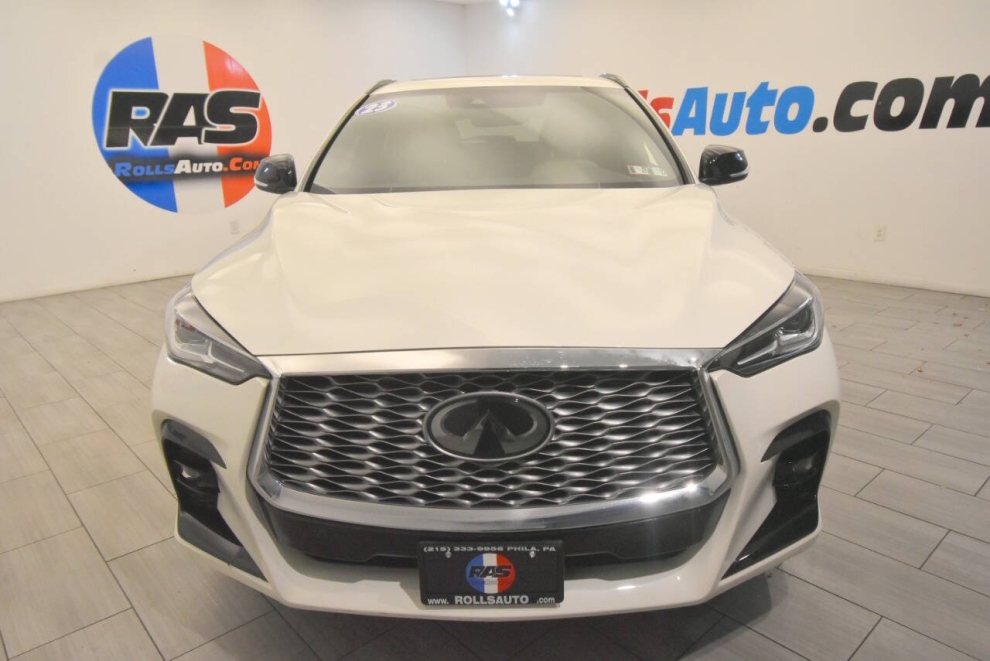 2023 Infiniti QX55 Luxe AWD 4dr Crossover, White, Mileage: 28,289 - photo 7
