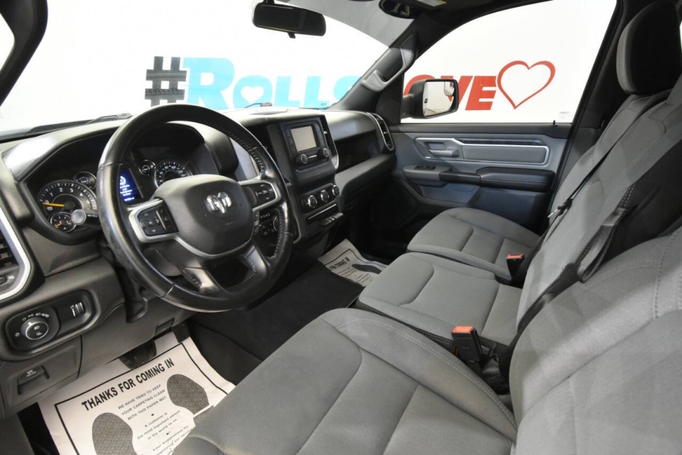 2021 RAM 1500 Big Horn 4x4 4dr Quad Cab 6.4 ft. SB Pickup, Blue, Mileage: 54,326 - photo 11