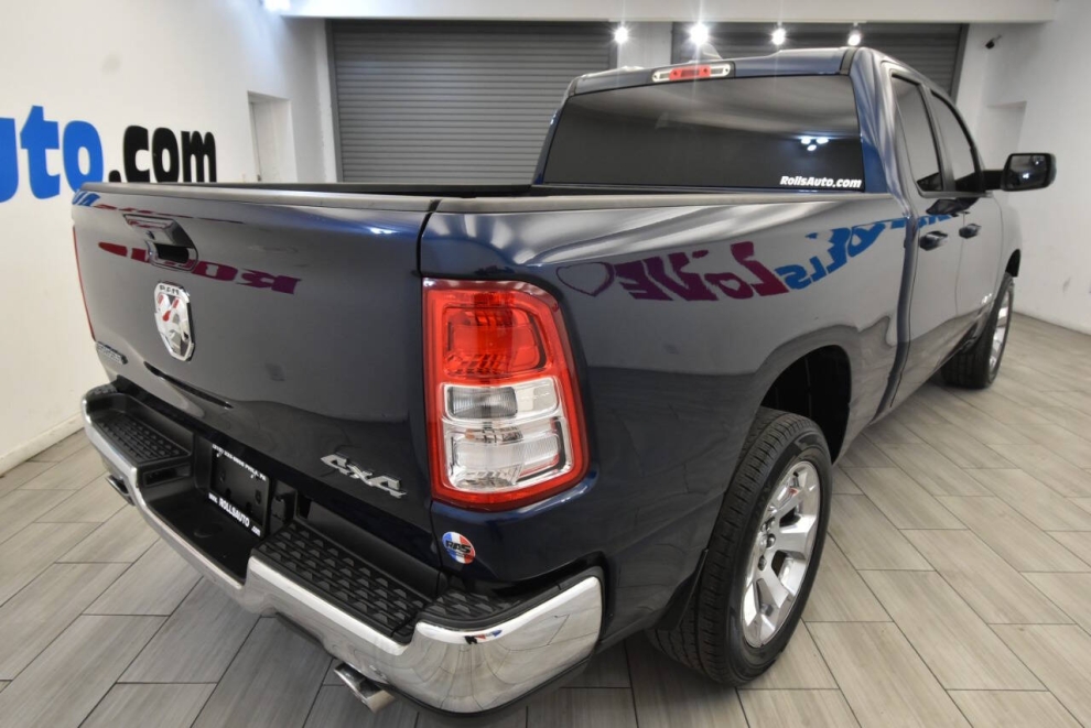 2021 RAM 1500 Big Horn 4x4 4dr Quad Cab 6.4 ft. SB Pickup, Blue, Mileage: 54,326 - photo 4