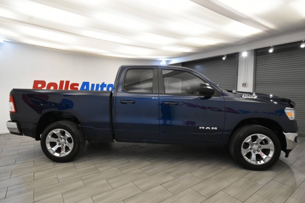 2021 RAM 1500 Big Horn 4x4 4dr Quad Cab 6.4 ft. SB Pickup, Blue, Mileage: 54,326 - photo 5