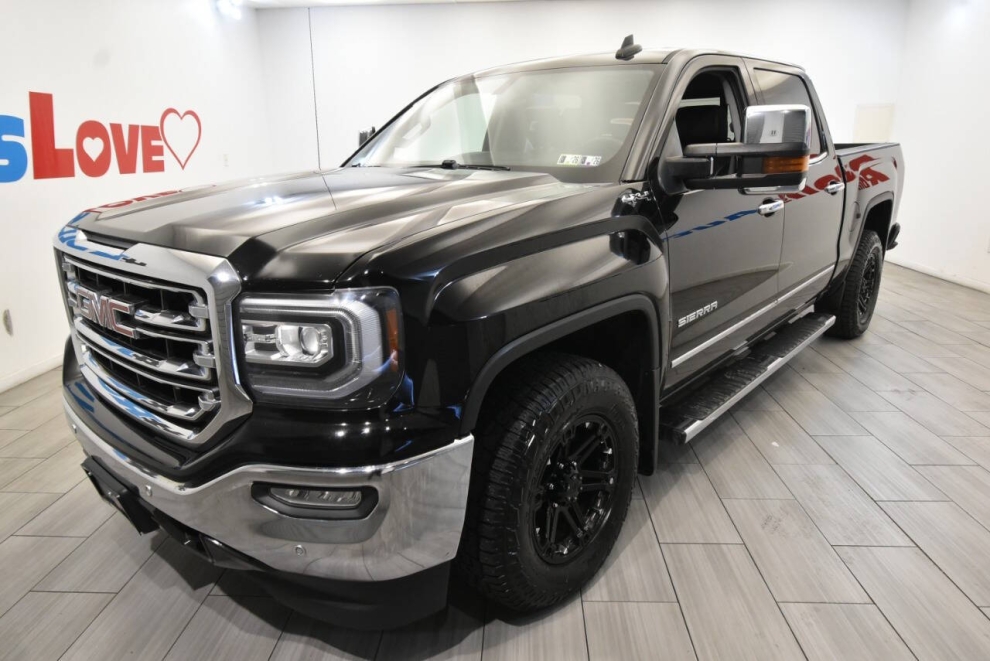 2016 GMC Sierra 1500 SLT 4x4 4dr Crew Cab 5.8 ft. SB, Black, Mileage: 114,486 