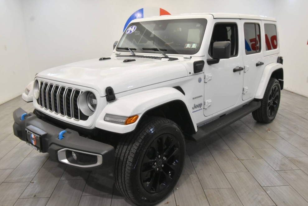 2024 Jeep Wrangler Sahara 4xe 4x4 4dr SUV, White, Mileage: 52,267 