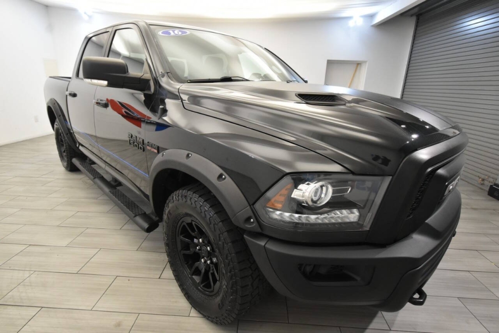2016 RAM 1500 Rebel 4x4 4dr Crew Cab 5.5 ft. SB Pickup, Black, Mileage: 117,457 - photo 6