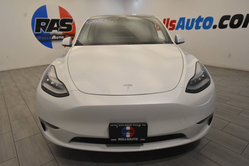 2021 Tesla Model Y Long Range AWD 4dr Crossover, White, Mileage: 75,934 - photo 7