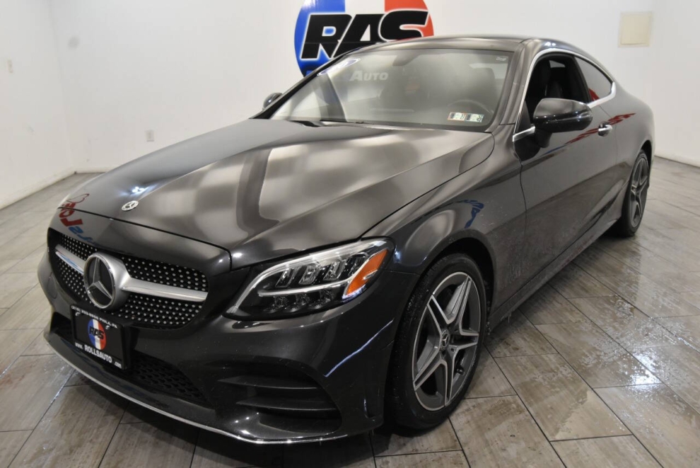 2020 Mercedes-Benz C-Class C 300 4MATIC AWD 2dr Coupe, Black, Mileage: 75,776 