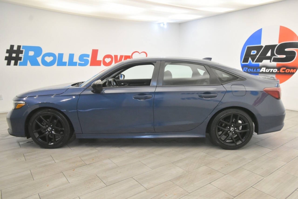 2025 Honda Civic Sport 4dr Sedan, Blue, Mileage: 75,966 - photo 1