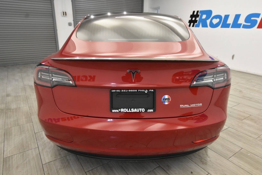 2019 Tesla Model 3 Long Range AWD 4dr Fastback, Red, Mileage: 86,380 - photo 3