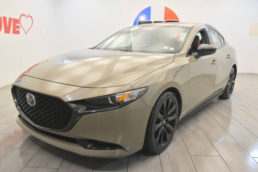 2024 Mazda Mazda3 Sedan 2.5 Carbon Turbo AWD 4dr Sedan, Tan, Mileage: 54,111 