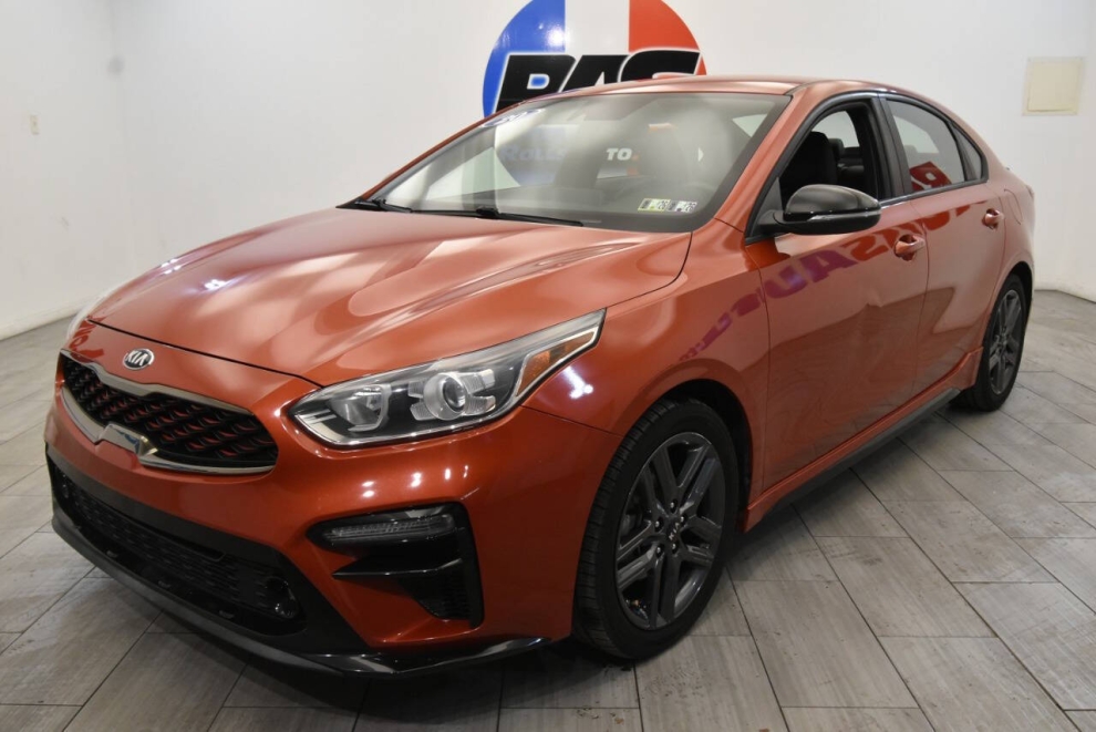 2020 Kia Forte GT Line 4dr Sedan, Orange, Mileage: 63,635 