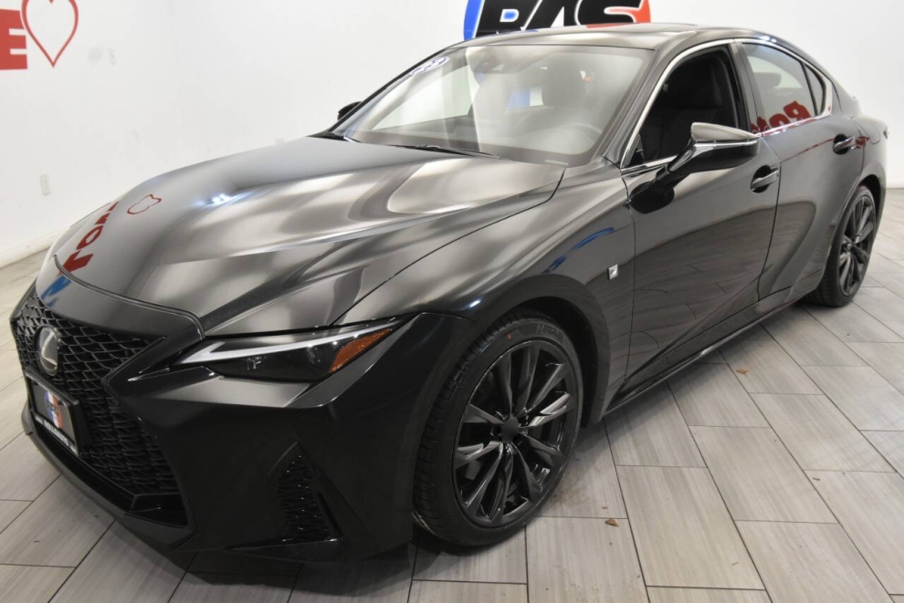 2023 Lexus IS 350 F SPORT AWD 4dr Sedan, Black, Mileage: 27,401 