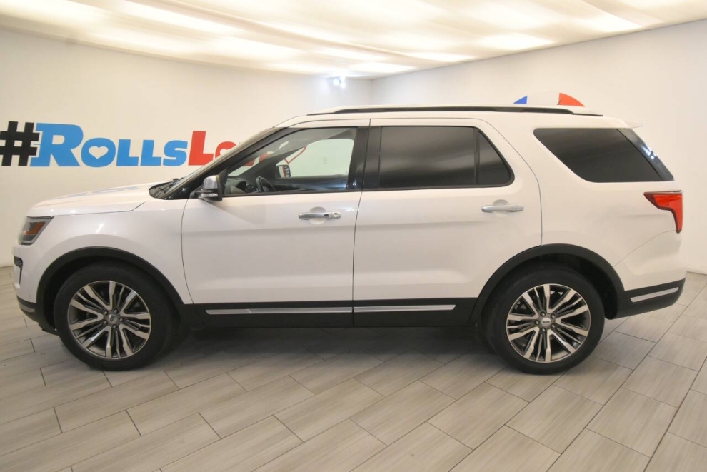 2018 Ford Explorer Platinum AWD 4dr SUV, White, Mileage: 73,391 - photo 1