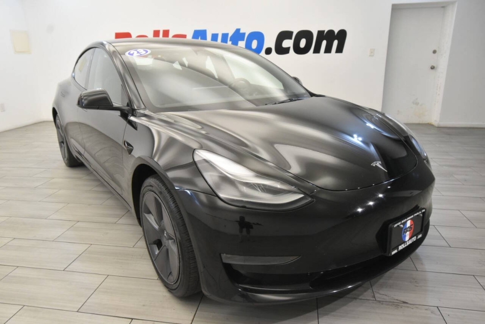 2023 Tesla Model 3 Base 4dr Sedan, Negro, Mileage: 28,496 - photo 6
