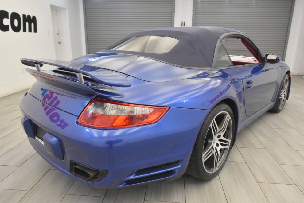 2008 Porsche 911 Turbo AWD 2dr Convertible, Blue, Mileage: 101,755 - photo 4