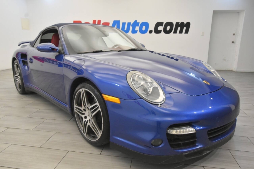 2008 Porsche 911 Turbo AWD 2dr Convertible, Blue, Mileage: 101,755 - photo 6