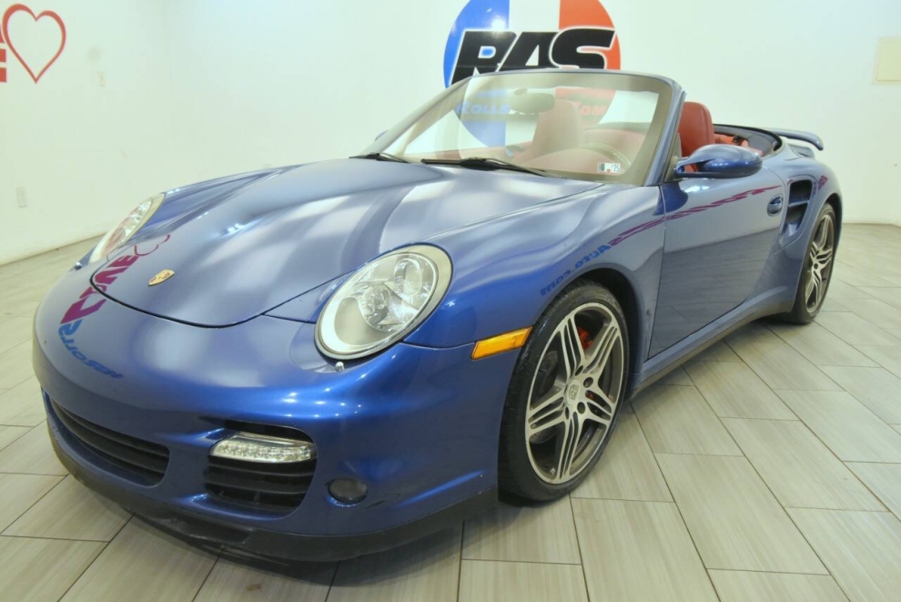 2008 Porsche 911 Turbo AWD 2dr Convertible, Blue, Mileage: 101,755 - photo 8