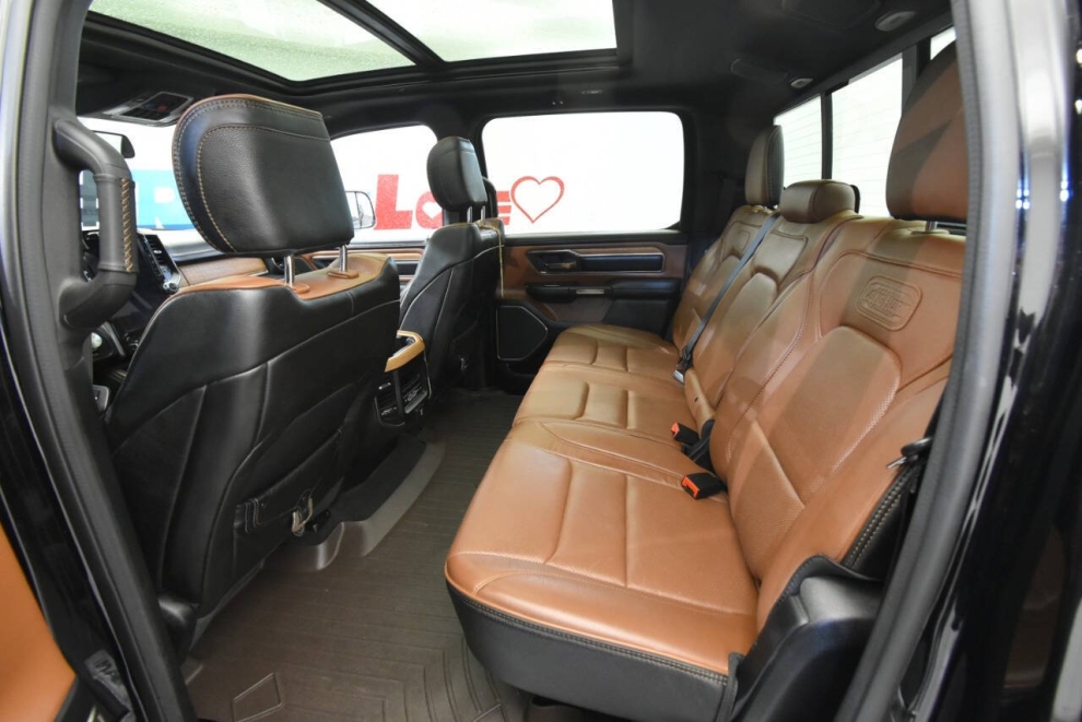 2020 RAM 1500 Laramie Longhorn 4x4 4dr Crew Cab 5.6 ft. SB Pickup, Black, Mileage: 100,058 - photo 19
