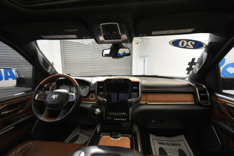 2020 RAM 1500 Laramie Longhorn 4x4 4dr Crew Cab 5.6 ft. SB Pickup, Black, Mileage: 100,058 - photo 29