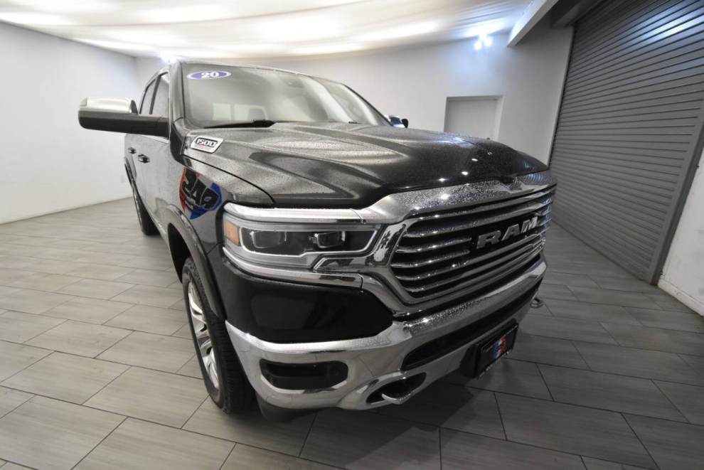 2020 RAM 1500 Laramie Longhorn 4x4 4dr Crew Cab 5.6 ft. SB Pickup, Black, Mileage: 100,058 - photo 6