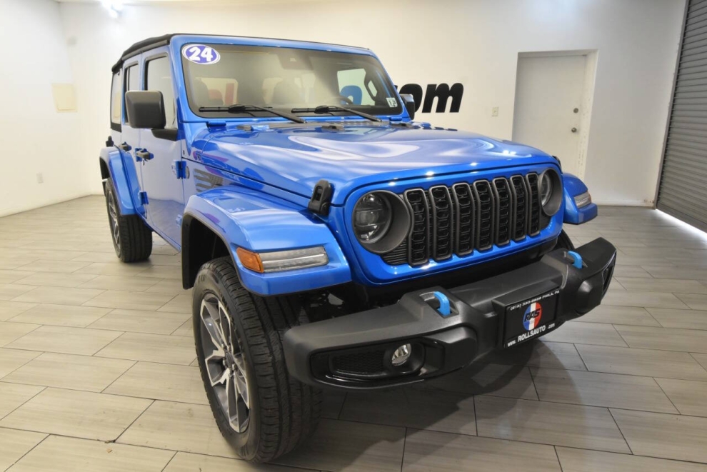 2024 Jeep Wrangler Sport S 4xe 4x4 4dr SUV, Blue, Mileage: 36,660 - photo 6