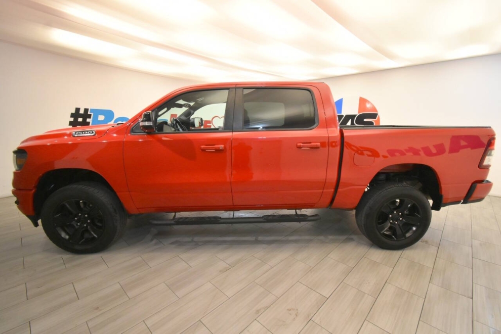 2022 RAM 1500 Big Horn 4x4 4dr Crew Cab 5.6 ft. SB Pickup, Red, Mileage: 80,133 - photo 1