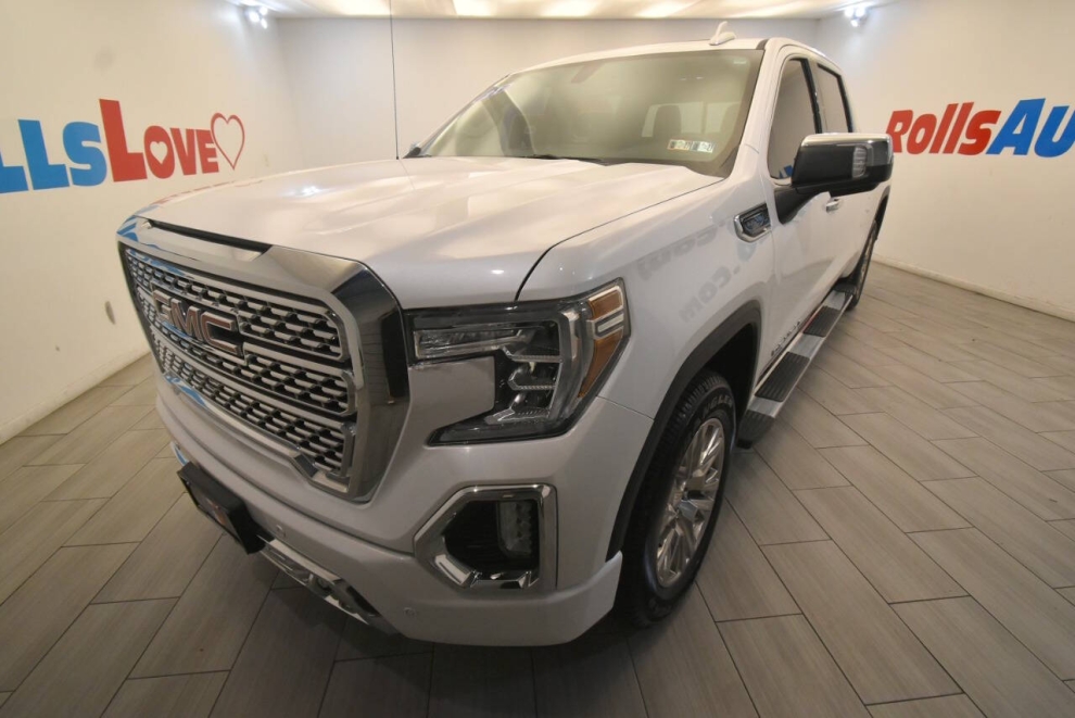 2021 GMC Sierra 1500 Denali 4x4 4dr Crew Cab 5.8 ft. SB, White, Mileage: 77,147 