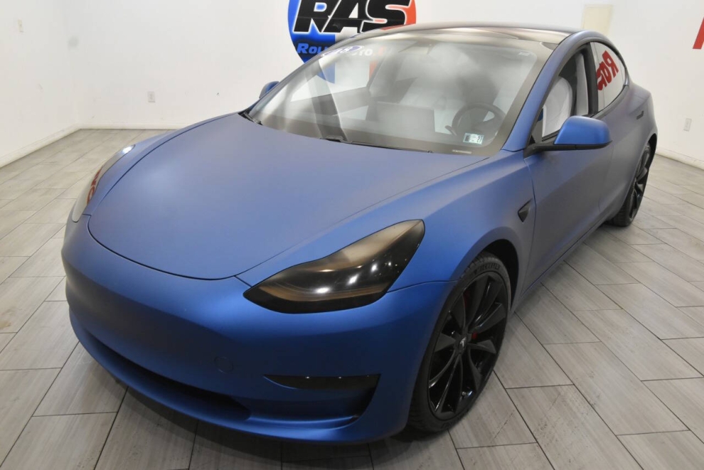 2018 Tesla Model 3 Performance AWD 4dr Fastback, Blue, Mileage: 35,496 